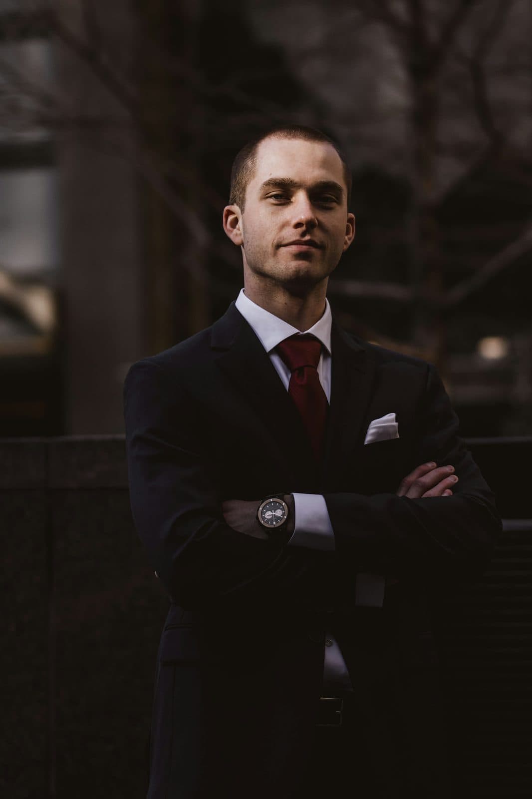 A professional in a suit